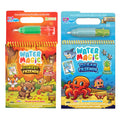 Scentco Water Magic Reusable Activity Books – Scented Water Brushes, No-Mess Coloring for Kids (Forest Friends & Ocean Friends)