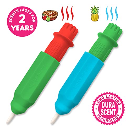 Scentco Water Magic Reusable Activity Books – Scented Water Brushes, No-Mess Coloring for Kids (Forest Friends & Ocean Friends)