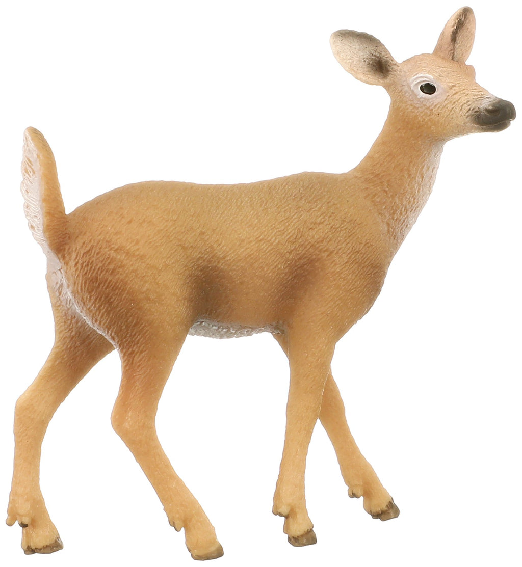 Schleich 14710 White-Tailed Doe Toy Figure – Hand-Painted Plastic Wildlife Figurine