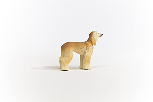 Schleich Afghan Hound Figurine – Realistic Farm World Dog Toy for Kids Ages 3+