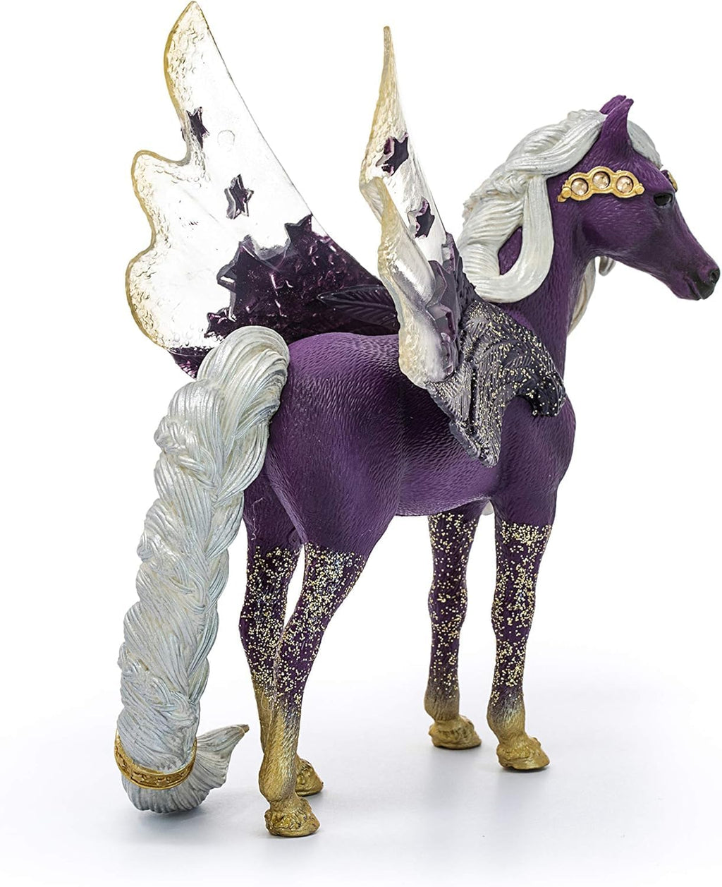 Schleich Bayala 7-inch Star Pegasus Figurine - Magical Winged Horse with Glitter Body & Starry Wings - Fantasy Collectible for Kids Ages 5+