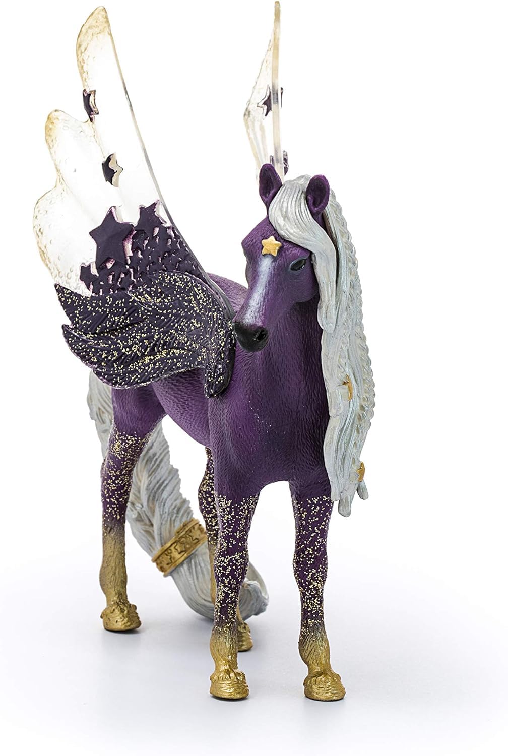 Schleich Bayala 7-inch Star Pegasus Figurine - Magical Winged Horse with Glitter Body & Starry Wings - Fantasy Collectible for Kids Ages 5+