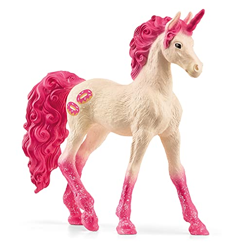 Schleich Bayala Donut Unicorn Collectible Figurine – Dessert Series, Ages 5+