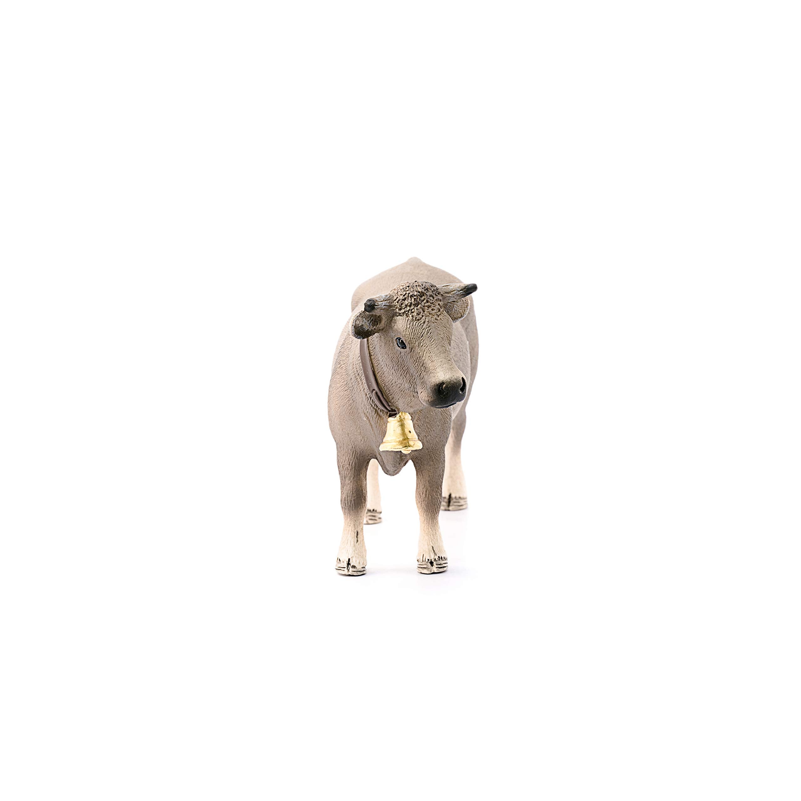 Schleich Braunvieh Cow Figurine – Realistic Farm Animal Toy for Kids Ages 3+