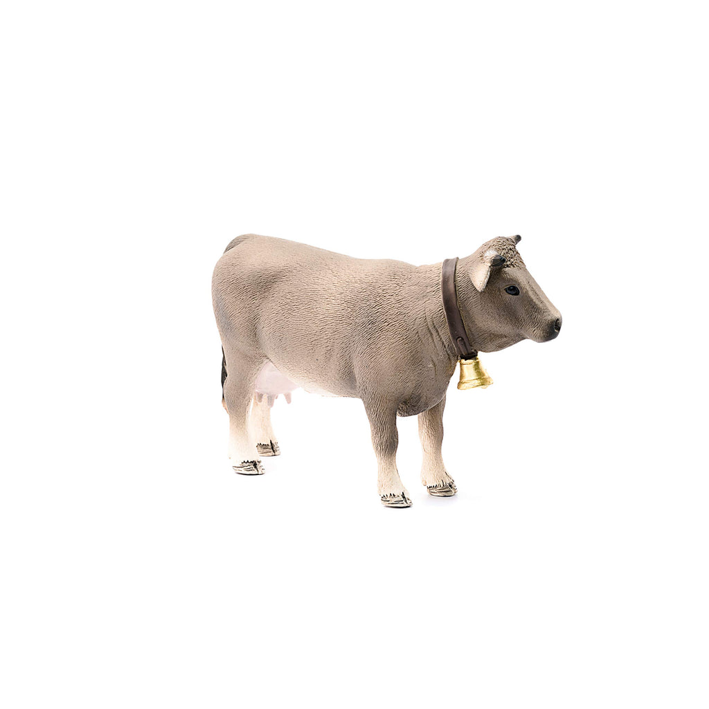 Schleich Braunvieh Cow Figurine – Realistic Farm Animal Toy for Kids Ages 3+