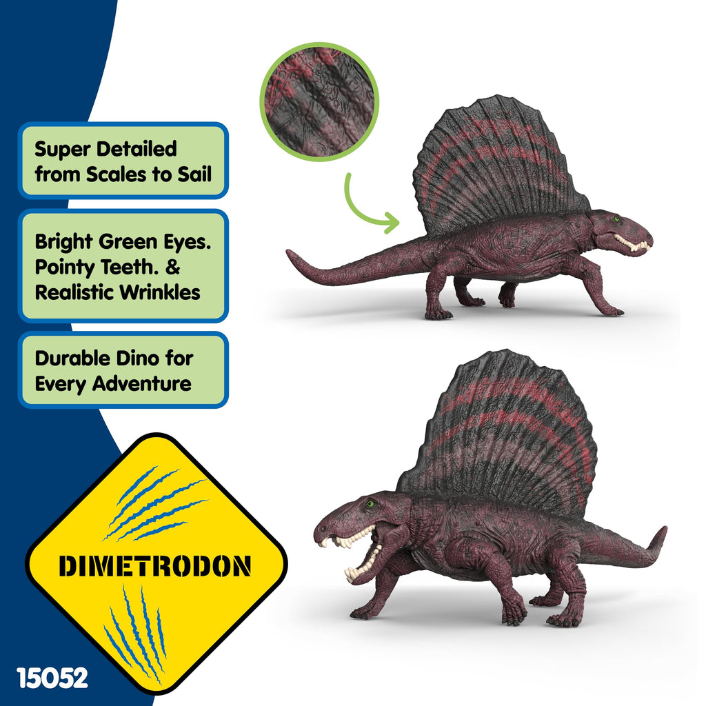 Schleich Dimetrodon 15052 – Detailed Dinosaur Figurine for Play and Display