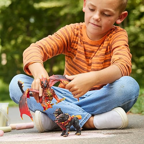 Schleich Eldrador Creatures Hell Hound Figurine – 7-Inch Two-Headed Fire Monster for Imaginative Play, Ages 7+