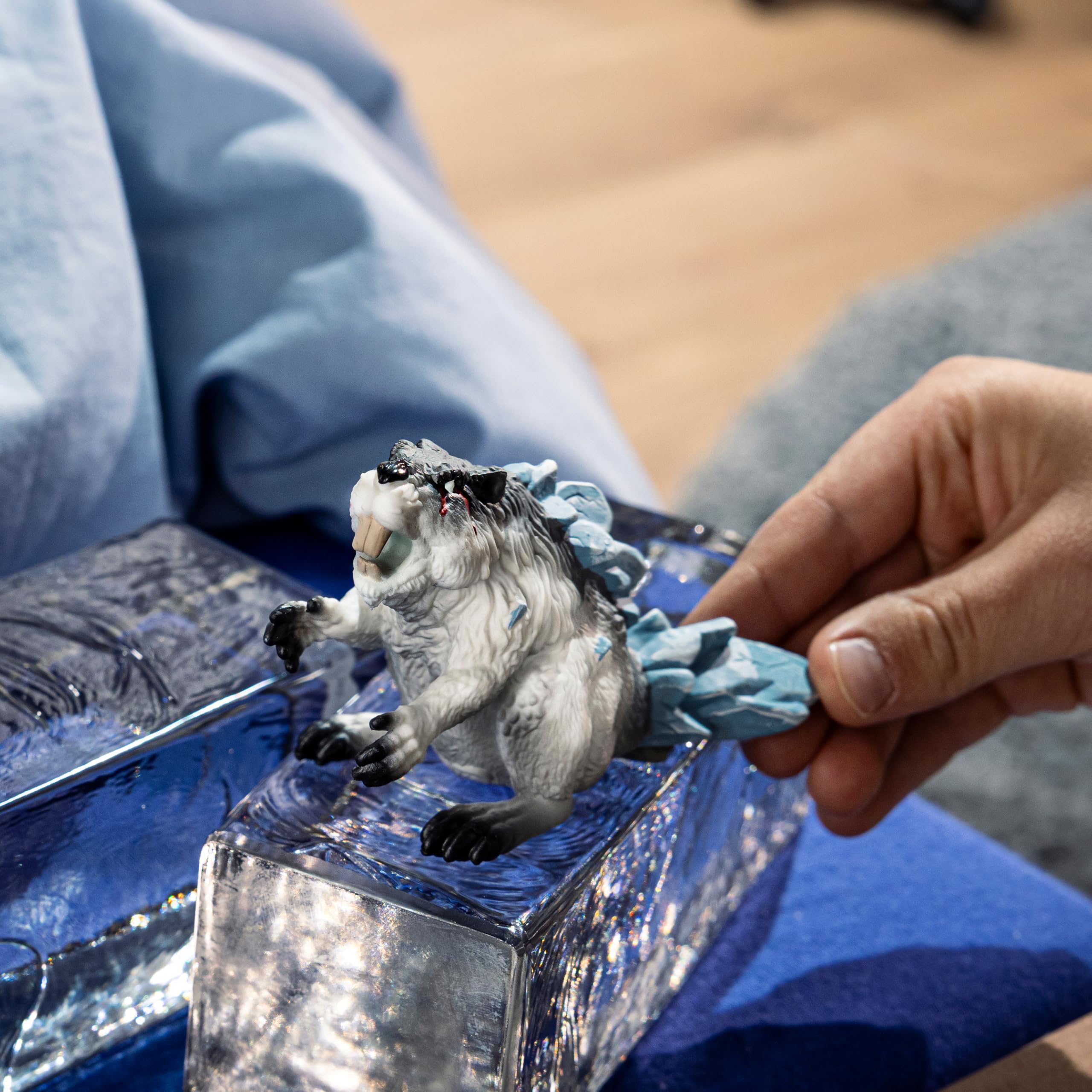 Schleich Eldrador Creatures Ice Beaver Toy – 6-Inch Frost Monster Figurine for Kids Ages 7+ (70836)