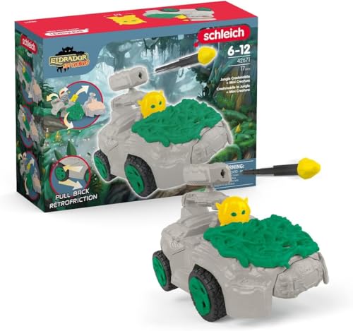 Schleich Eldrador Creatures Stone CrashMobile – Pull-Back Action Toy with Ejecting Mini Creature