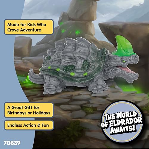 Schleich Eldrador Creatures Stone Tortoise – 4-Inch Durable Fantasy Monster Toy for Imaginative Play (Ages 6+)
