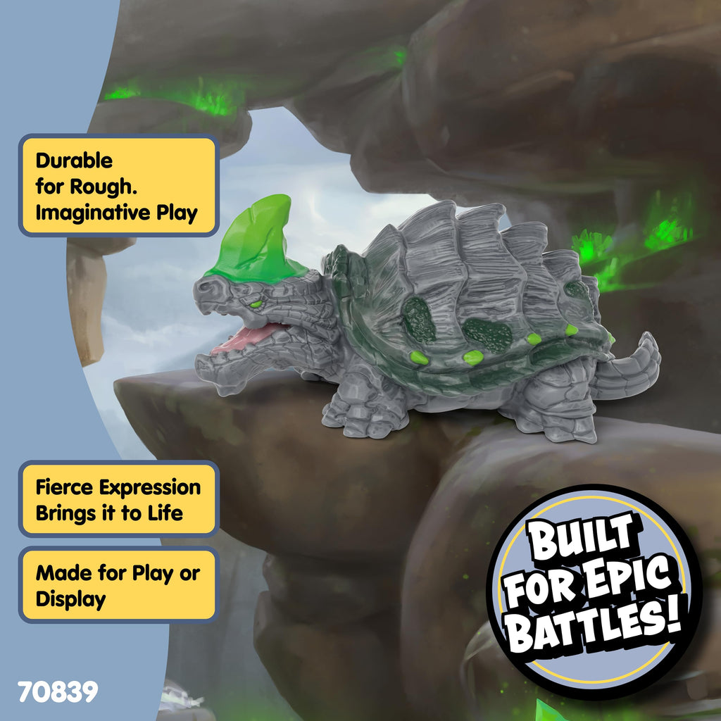 Schleich Eldrador Creatures Stone Tortoise – 4-Inch Durable Fantasy Monster Toy for Imaginative Play (Ages 6+)