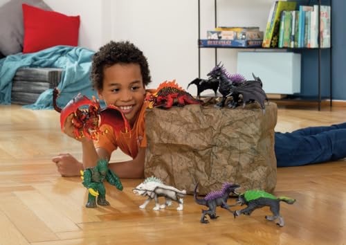 Schleich Eldrador Stone Wolf Figurine - 6" Rock Beast Toy for Kids Ages 7+