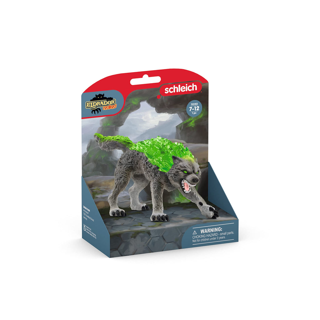 Schleich Eldrador Stone Wolf Figurine - 6" Rock Beast Toy for Kids Ages 7+