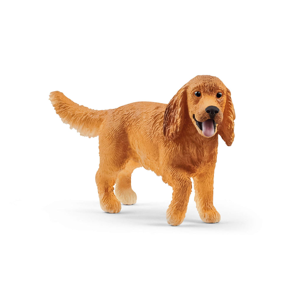 Schleich English Cocker Spaniel Figurine – Realistic Farm World Toy for Ages 3-8