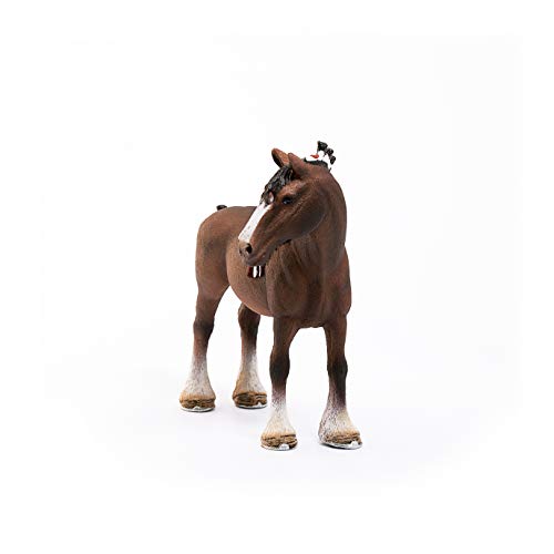 Schleich Farm World Clydesdale Gelding Toy Figurine for Kids Ages 3+