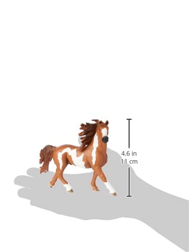 Schleich FARM WORLD Pinto Stallion – 5-Inch Realistic Toy Horse for Kids Ages 5+