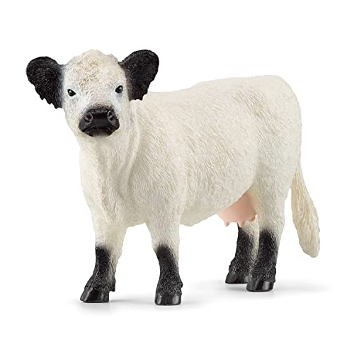 Schleich Galloway Cow Figurine - Realistic Farm Animal Toy for Kids Ages 3+