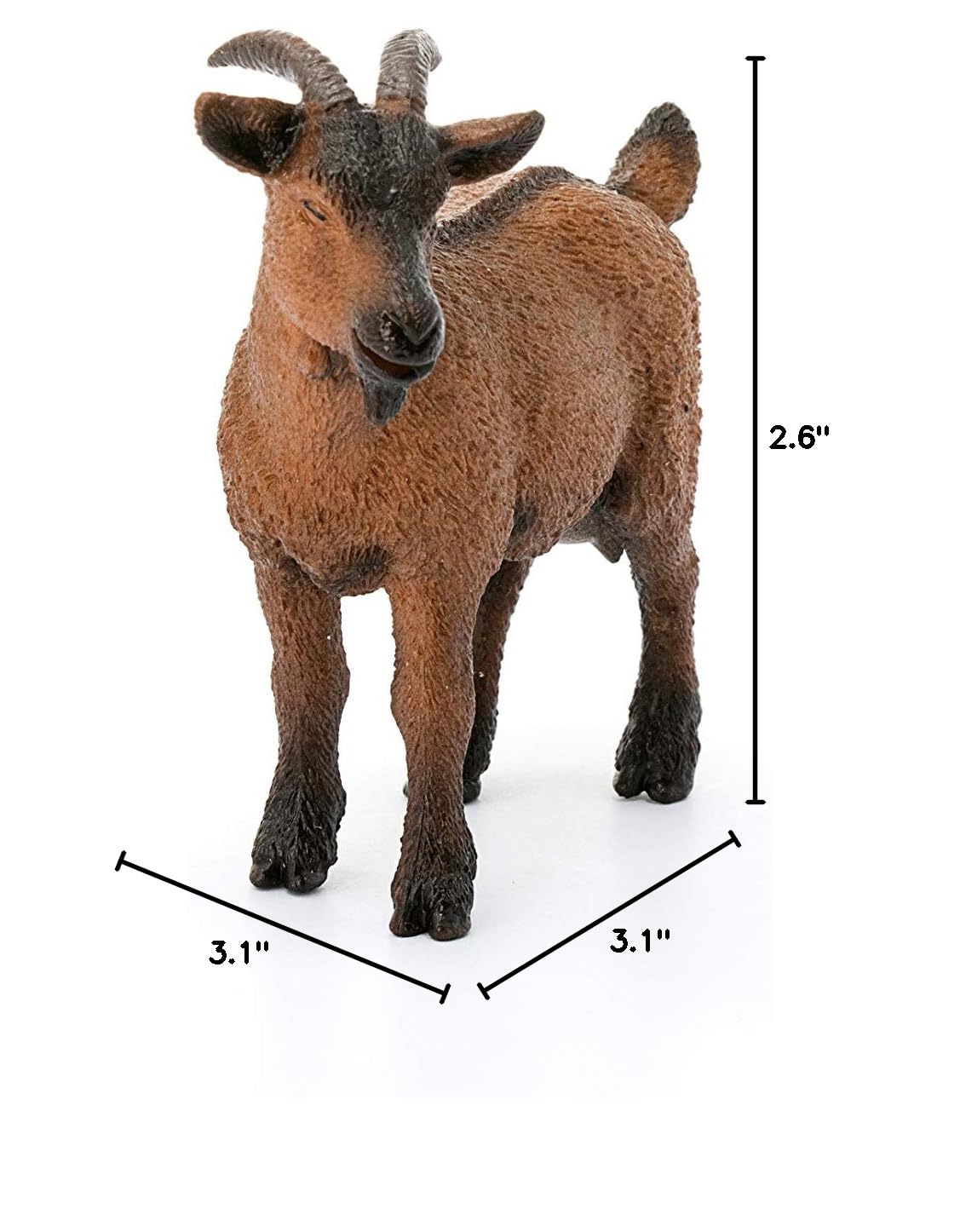 Schleich Goat Figurine – Realistic Farm Animal Toy for Kids Ages 3-8