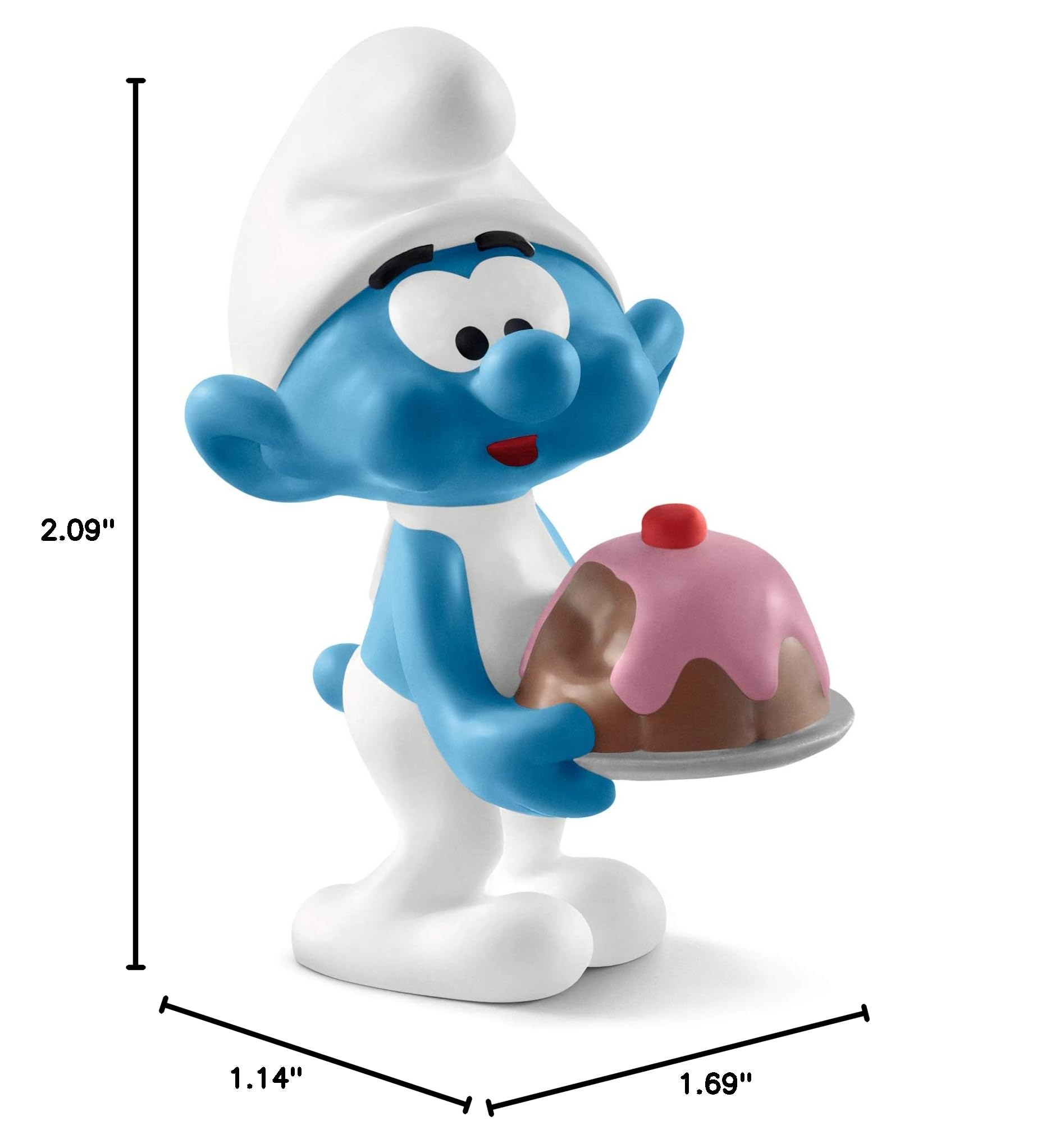 Schleich Greedy Smurf Figurine – Detailed Smurfs Toy for Imaginative Play