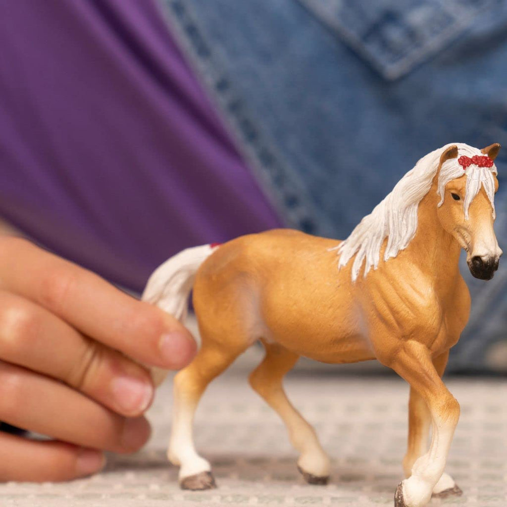 Schleich Haflinger Mare Figurine – Realistic Horse Toy for Ages 5+
