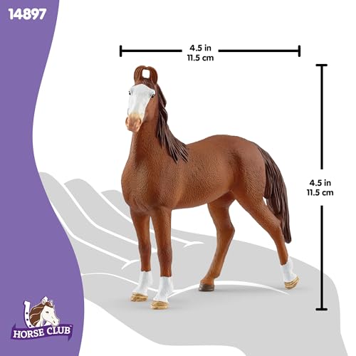 Schleich Horse Club Marwari Mare Figurine - 5" Hand-Painted Realistic Toy Horse for Ages 5+