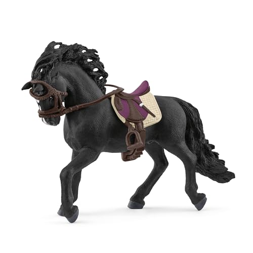 Schleich Horse Club Pura Raza Espanola Stallion Figurine & Accessories – 6" Hand-Painted Toy for Kids Ages 5+