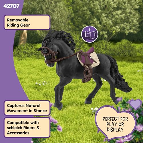Schleich Horse Club Pura Raza Espanola Stallion Figurine & Accessories – 6" Hand-Painted Toy for Kids Ages 5+