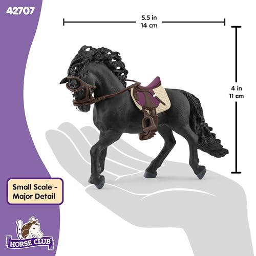 Schleich Horse Club Pura Raza Espanola Stallion Figurine & Accessories – 6" Hand-Painted Toy for Kids Ages 5+