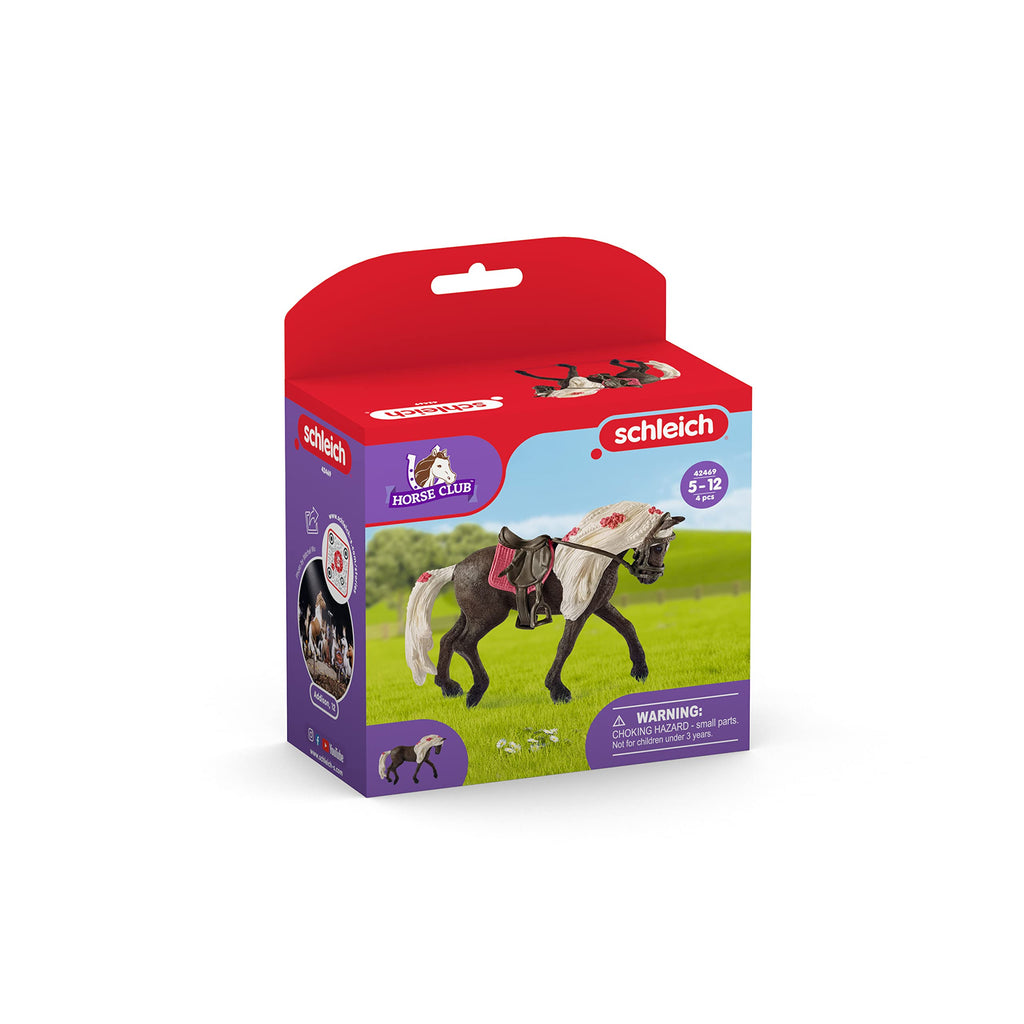 Schleich Horse Club Rocky Mountain Mare Horse Show Playset – 3-Piece Figurine Set for Kids Ages 5-12