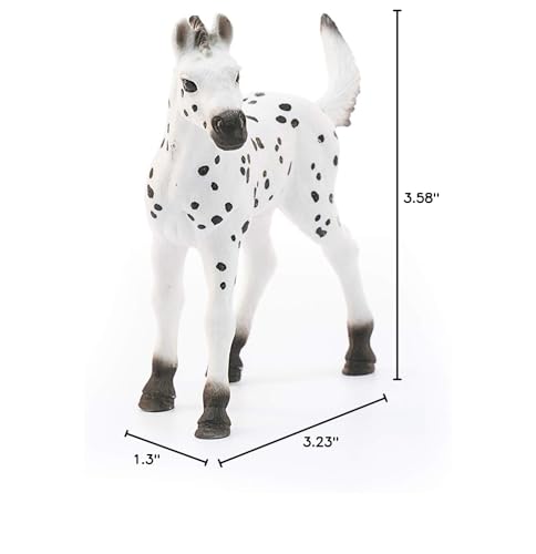 Schleich Knabstrupper Foal - Realistic Spotted Horse Toy Figurine for Kids Ages 5+