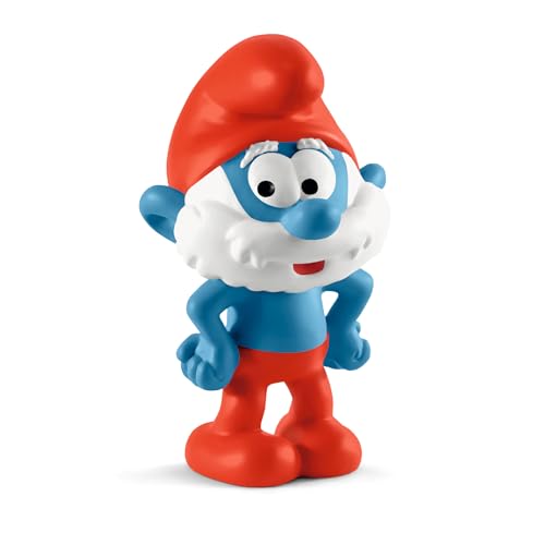 Schleich Papa Smurf Figurine – Detailed Handheld Toy for Creative Play