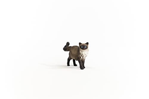 Schleich Ragdoll Cat Figurine – Realistic Farm World Toy for Kids Ages 3+