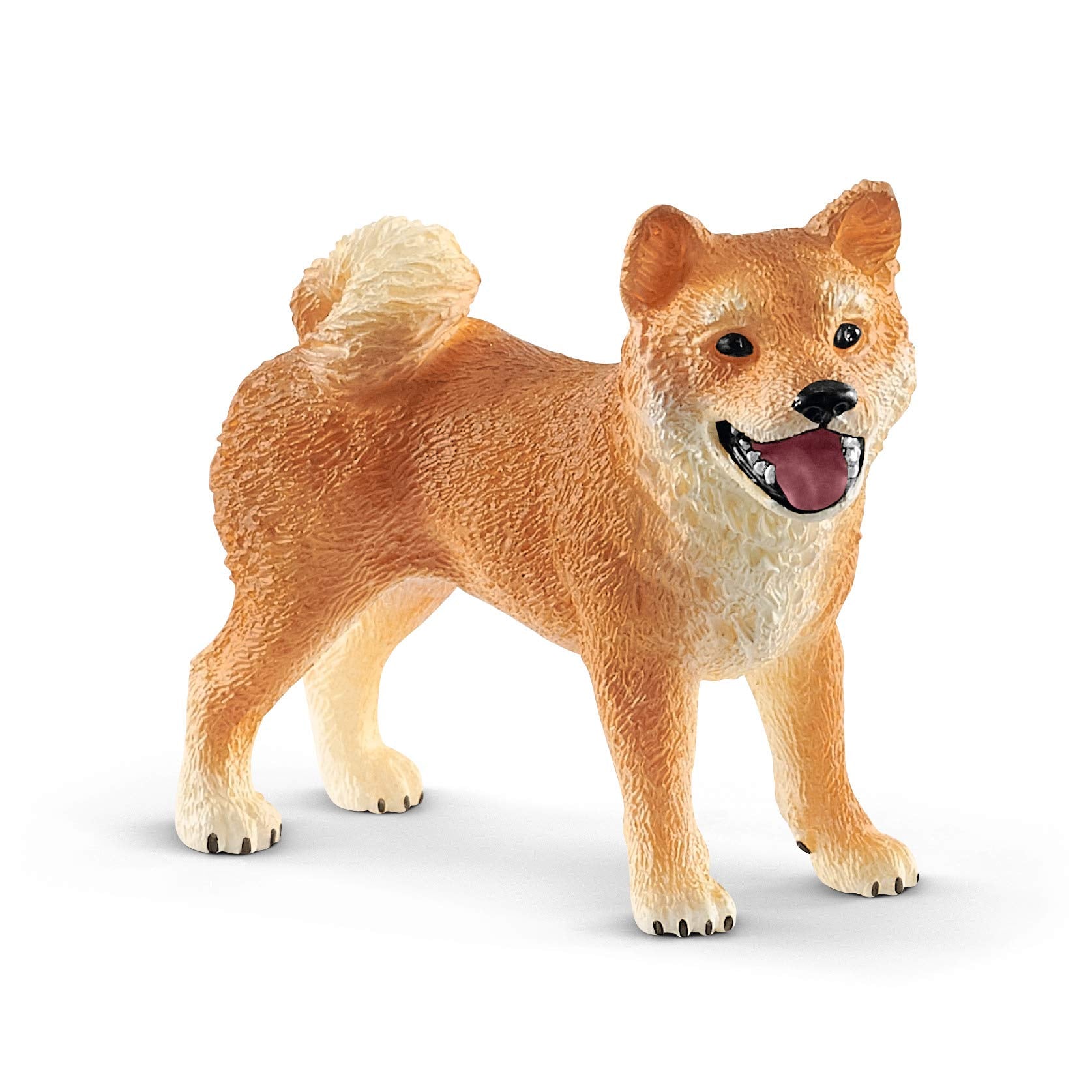 Schleich Shiba Inu Mother and Puppy – 4-Piece Figurine Set for Imaginative Play, Ages 3+