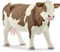 Schleich Simmental Cow Figurine – Realistic Farm Animal Toy for Imaginative Play Ages 3+