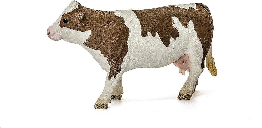 Schleich Simmental Cow Figurine – Realistic Farm Animal Toy for Imaginative Play Ages 3+