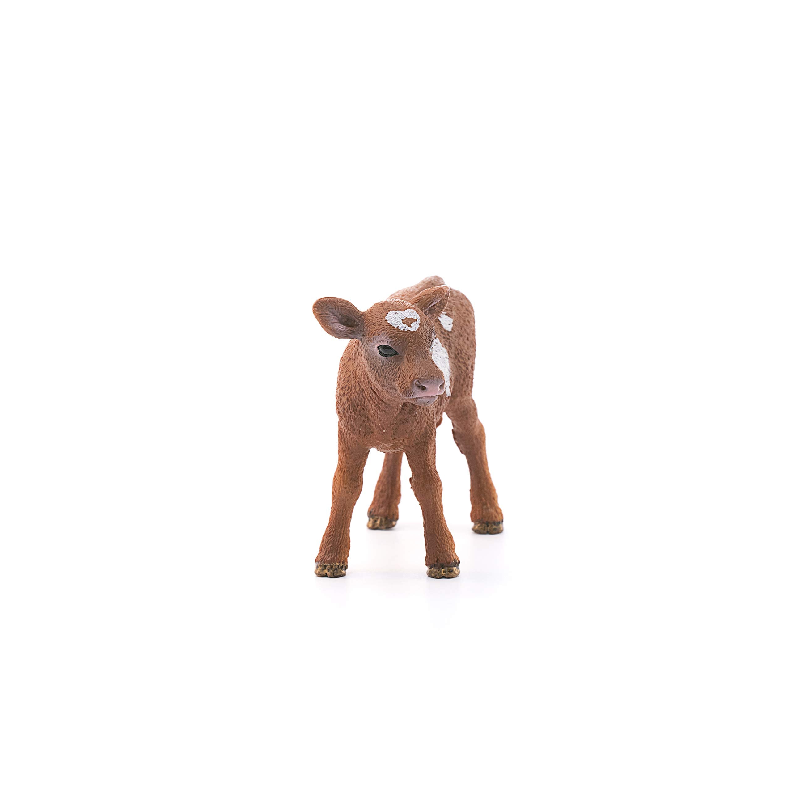 Schleich Texas Longhorn Calf – Realistic Farm Animal Toy Figurine for Kids Ages 3+