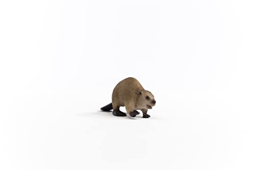 Schleich Wild Life Beaver Figurine – Realistic Woodland Animal Toy for Kids Ages 3+