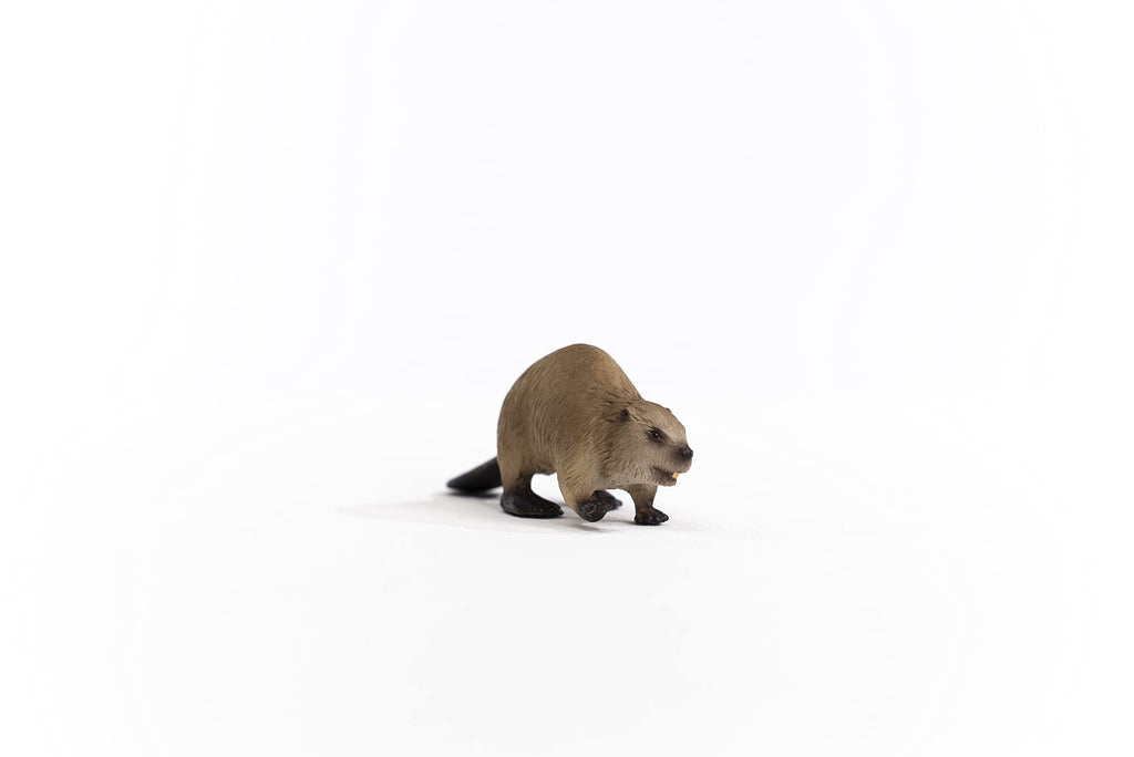 Schleich Wild Life Beaver Figurine – Realistic Woodland Animal Toy for Kids Ages 3+