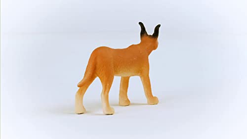 Schleich Wild Life Realistic Female Caracal Toy Figurine - Detailed 3+ Animal Figure