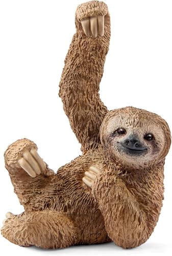 Schleich Wild Life Sloth Figurine – Realistic 2-Inch Jungle Animal Toy for Kids Ages 3+