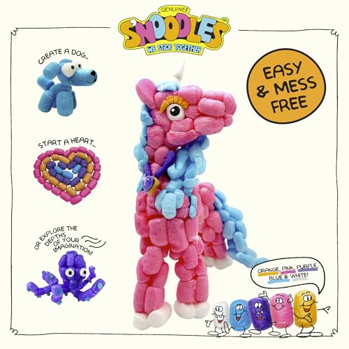Schylling S'Noodles Creative Building Craft Kit – 210 Piece, Just Add Water, Ages 4+