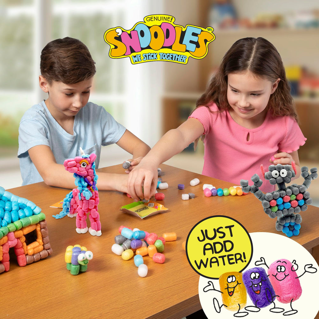 Schylling S'Noodles Creative Building Craft Kit – 210 Piece, Just Add Water, Ages 4+
