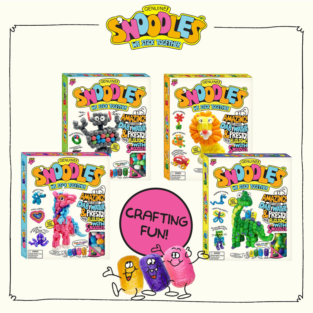 Schylling S'Noodles Creative Building Craft Kit – 210 Piece, Just Add Water, Ages 4+