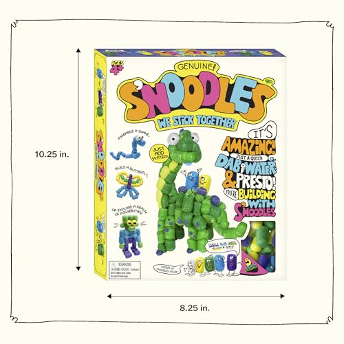 Schylling S’Noodles Creative Building Craft Kit – 210 Pieces, Just Add Water, Ages 4+