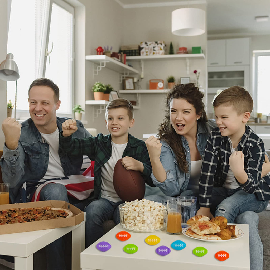 SCIONE 36-Pack Football Fidget Spinners – Party Favors for Kids 4-12