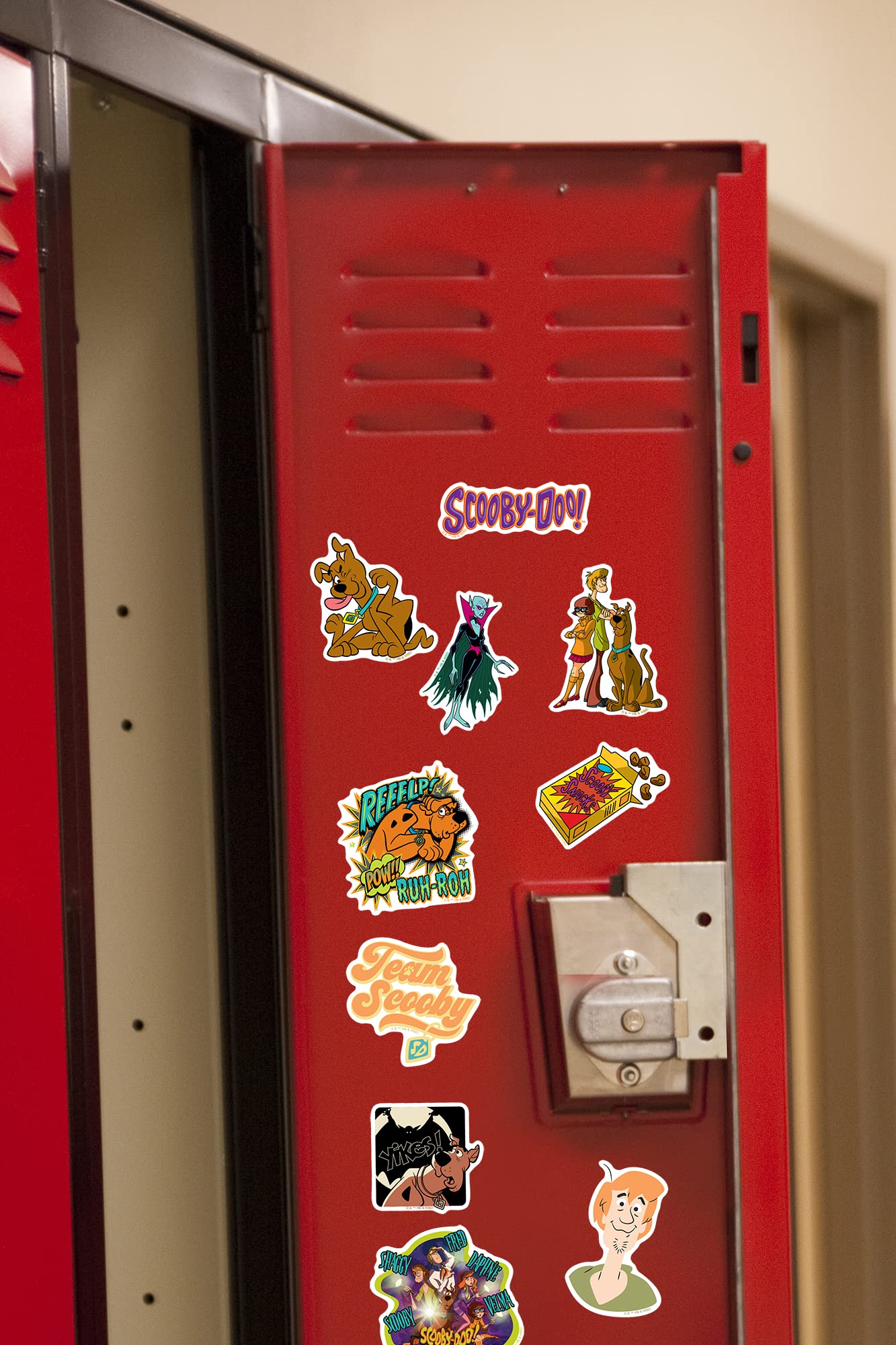 Scooby-Doo! 50-Count Die-Cut Vinyl Sticker Pack – Officially Licensed Fade-Resistant Decals for Laptops, Water Bottles, and More
