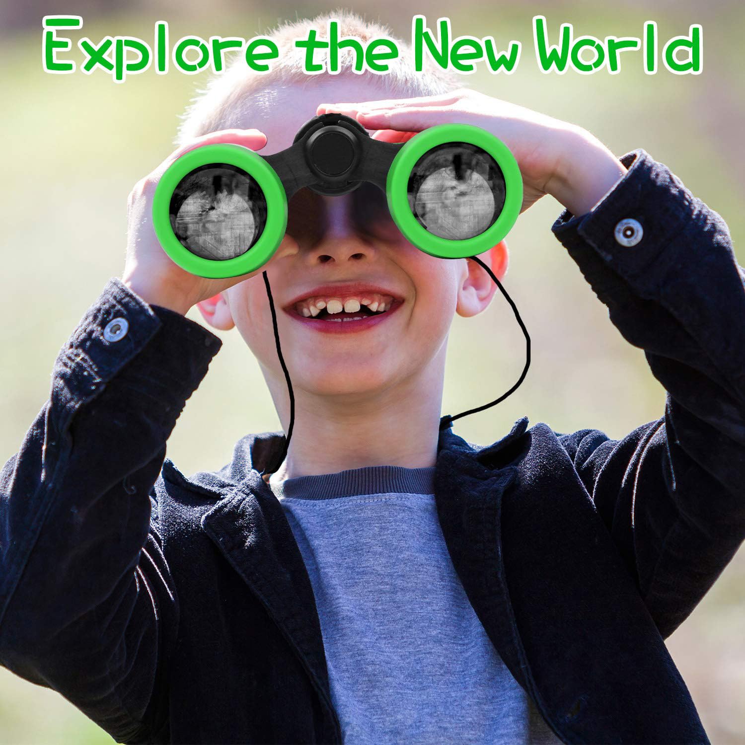 Scotamalone Kids Binoculars – Shock Proof 4x30 Toy Binocular Set for Ages 3-12, Bird Watching & Outdoor Exploration