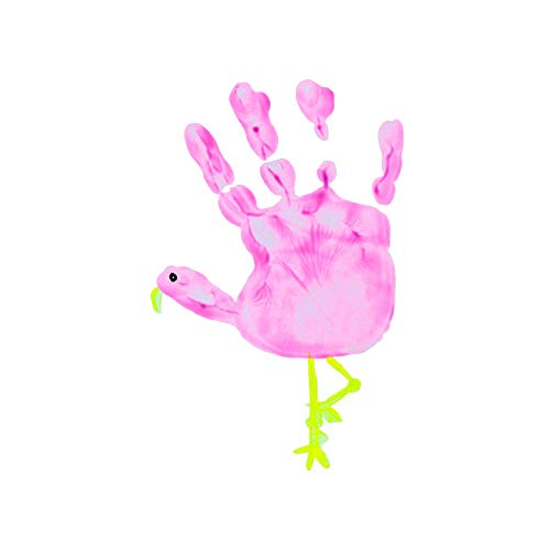 Scribbles Neon Finger Paint & Roller Kit – 6 Permanent Fabric Paints, Washes Off Skin, Non-Toxic