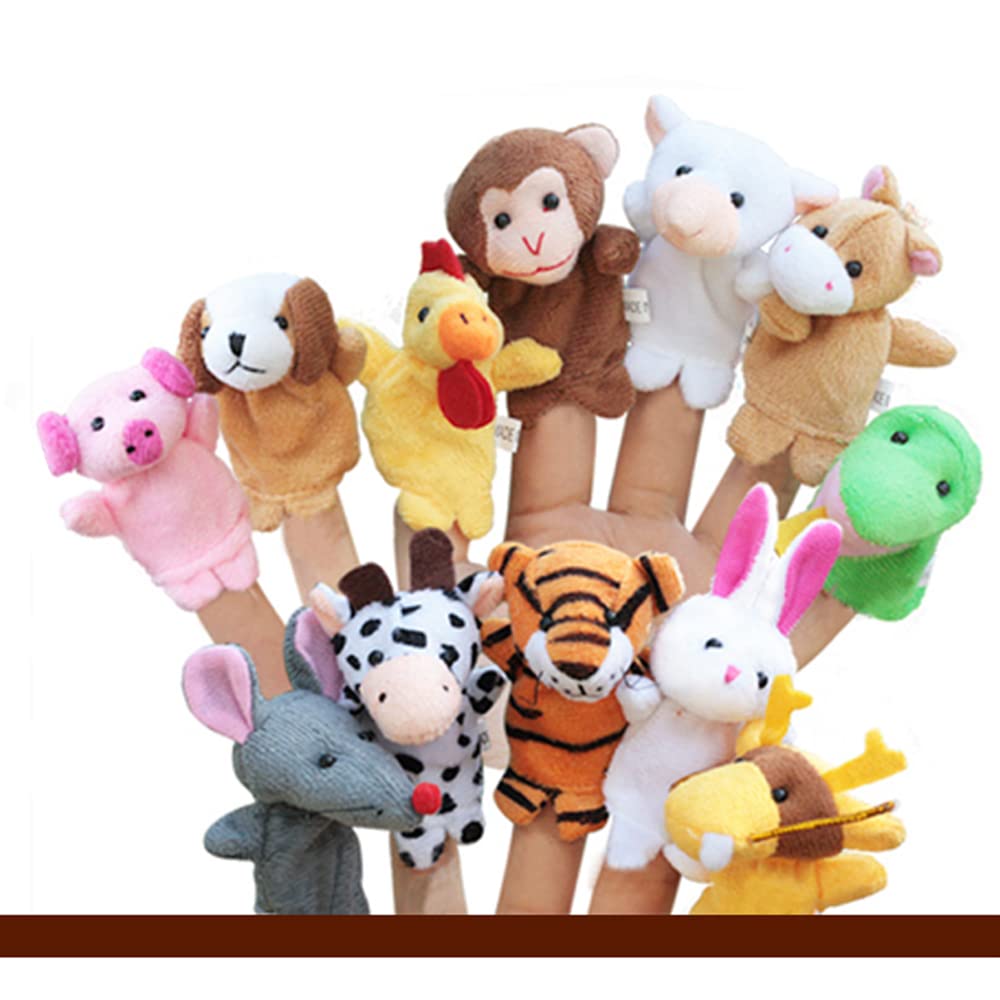 Sealive Finger Puppets for Toddlers 1-3 – Soft Plush Animal Toys for Storytelling and Early Learning