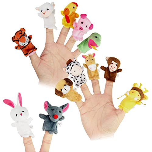 Sealive Finger Puppets for Toddlers 1-3 – Soft Plush Animal Toys for Storytelling and Early Learning